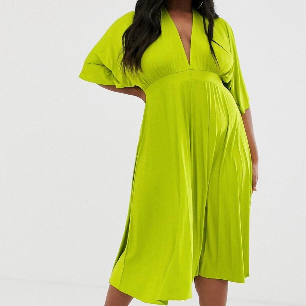 ASOS Pleated Midi Dress